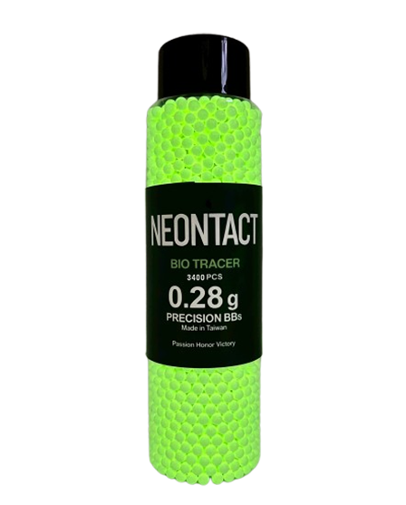 6mm BIO TRACER .28g Biodegradable Airsoft BBs (3,400 rounds green)