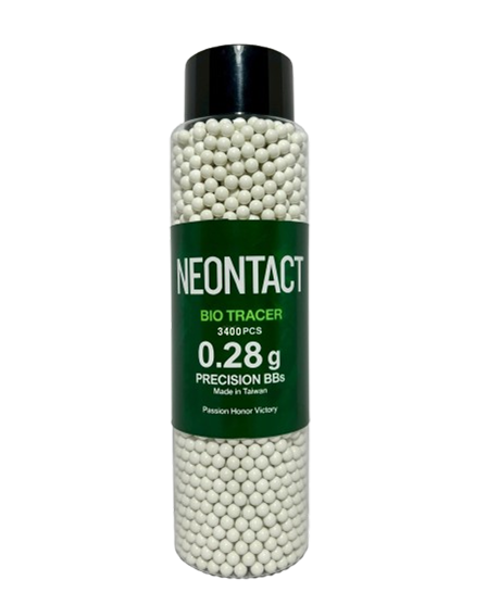6mm BIO TRACER .28g Biodegradable Airsoft BBs (3,400 rounds green)