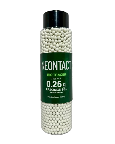 6mm BIO TRACER .25g Biodegradable Airsoft BBs (3,400 rounds green)