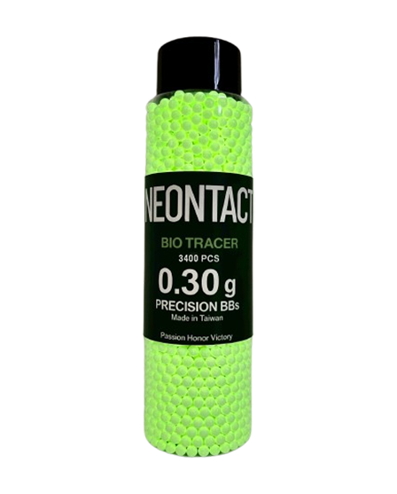 6mm BIO TRACER .30g Biodegradable Airsoft BBs (3,400 rounds green)
