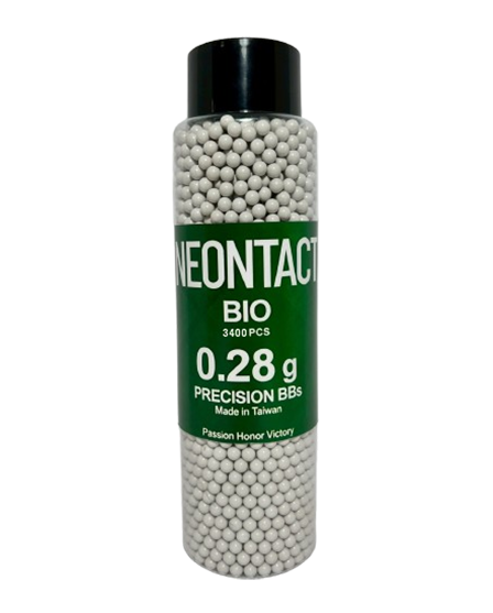 6mm BIO .28g Biodegradable Airsoft BBs (3,400 rounds White)