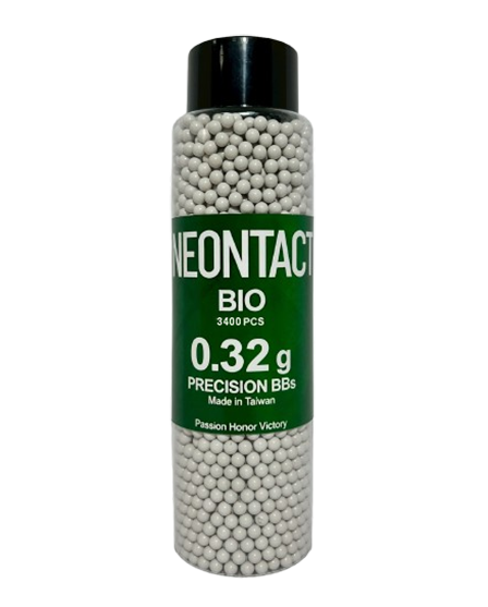 6mm BIO .32g Biodegradable Airsoft BBs (3,400 rounds White)