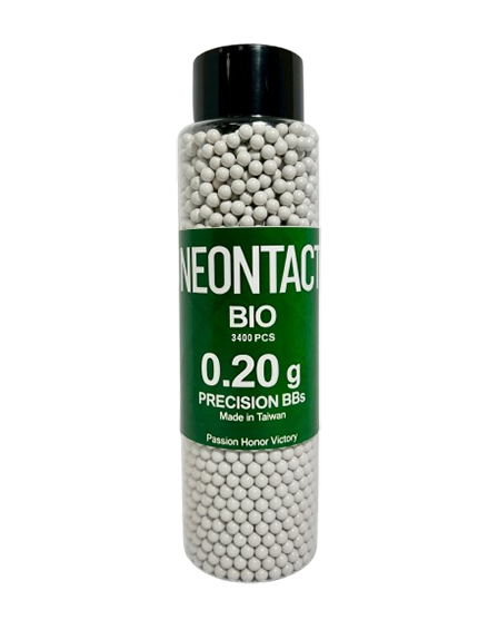 6mm BIO .20g Biodegradable Airsoft BBs (3,400 rounds White)